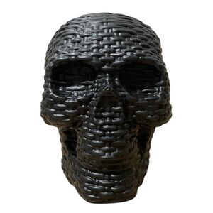 Hyde and EEK! Black Woven Skull Decor